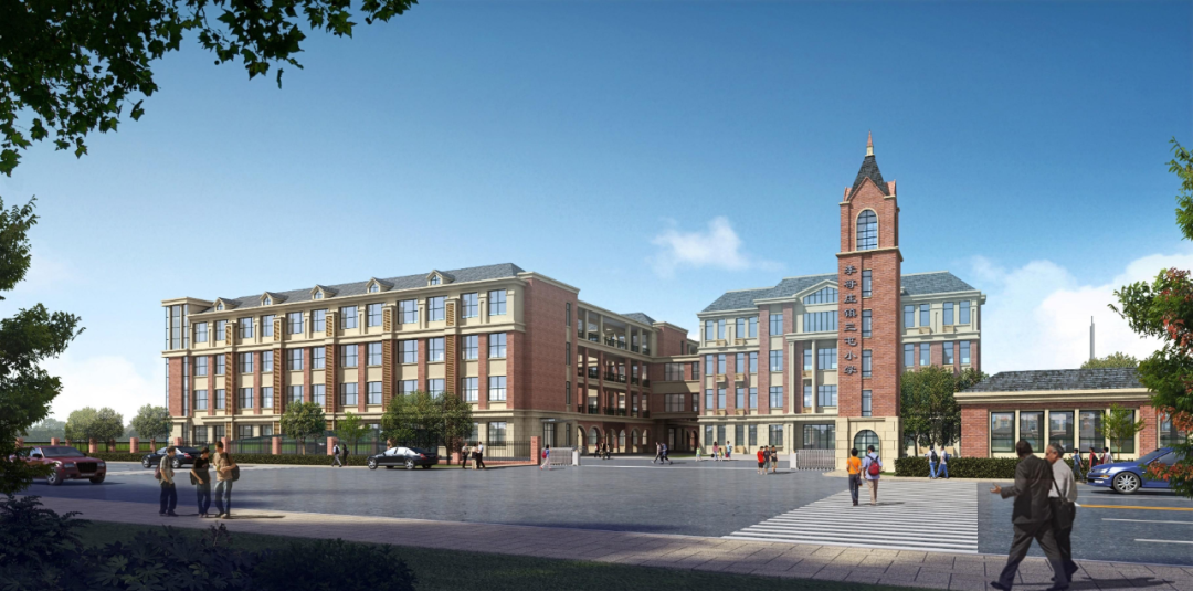 獻禮第38個教師節(jié)，中建聯(lián)合承建的新三屯小學綜合樓正式封頂(圖1)