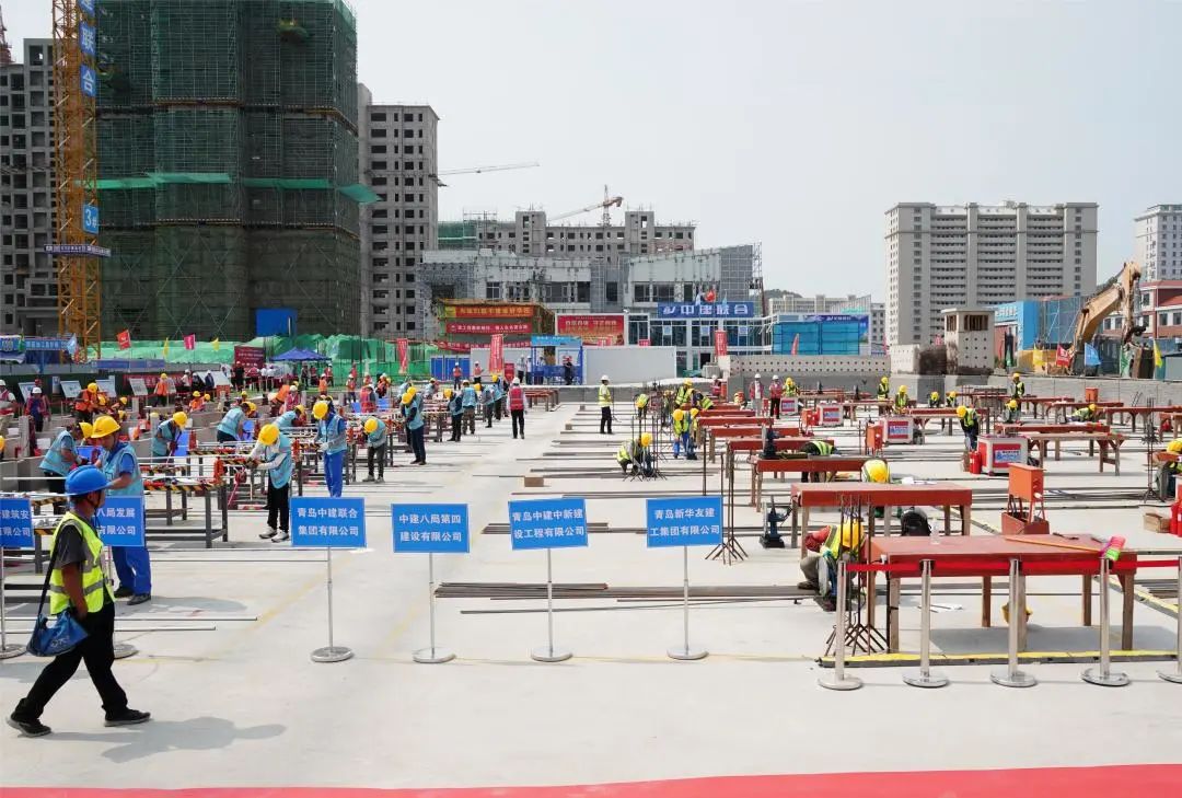 以賽促訓(xùn)，匠心筑城|中建聯(lián)合承辦嶗山區(qū)第十六屆“中建聯(lián)合杯”建筑業(yè)職業(yè)技能大賽(圖4)